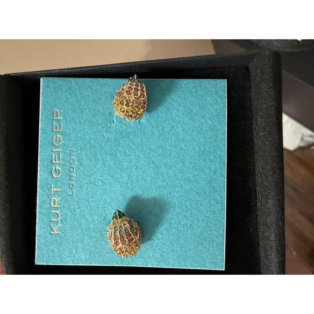 Kurt Geiger Multicolor Crystal Stud Earrings